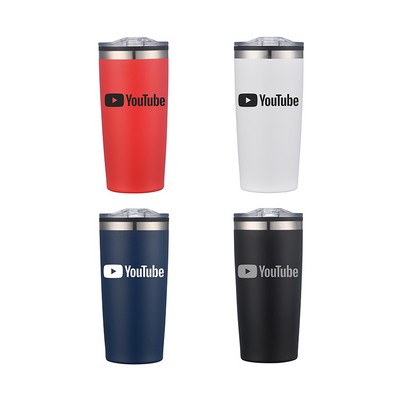 20 Oz. Double Wall SS / PP Tumbler w/Clear Lid